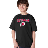 Utah Utes Boys Tee Shirt - Circle & Feather Logo