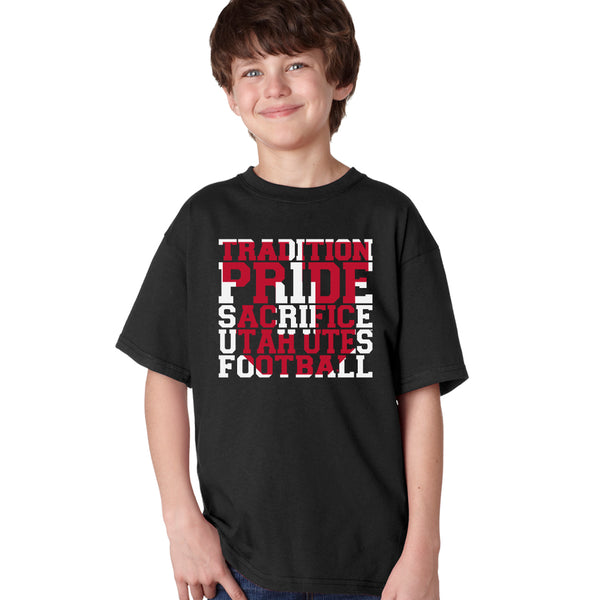Utah Utes Boys Tee Shirt - Utah Utes Football Tradition