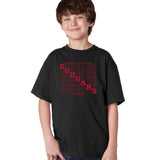 Houston Cougars Boys Tee Shirt - Diagonal Cougars Echo