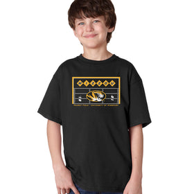 Missouri Tigers Boys Tee Shirt - Mizzou Football Field Endzone