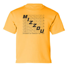 Missouri Tigers Boys Tee Shirt - Mizzou Diagonal Echo