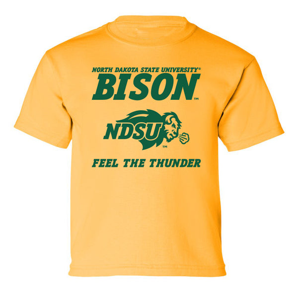 NDSU Bison Boys Tee Shirt - NDSU Bison Feel The Thunder