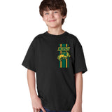 NDSU Bison Boys Tee Shirt - Bison Logo Vertical Stripe