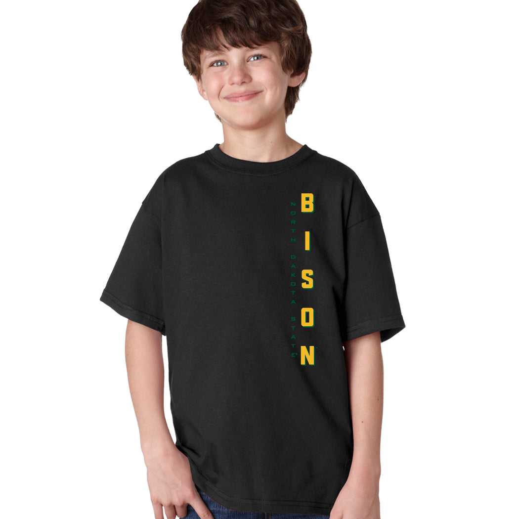NDSU Bison Boys Tee Shirt - Vertical BISON