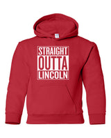 Nebraska Youth Hooded Sweatshirt - STRAIGHT OUTTA LINCOLN