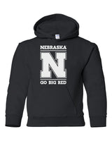 Nebraska Cornhuskers "Nebraska N GO BIG RED" Youth Hooded Sweatshirt