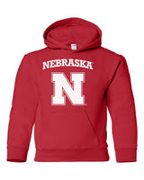 Nebraska Cornhuskers Block N Youth Hooded Sweatshirt