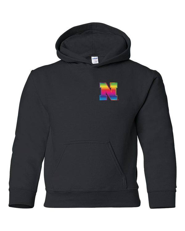 Nebraska Rainbow N Youth Hooded Sweatshirt