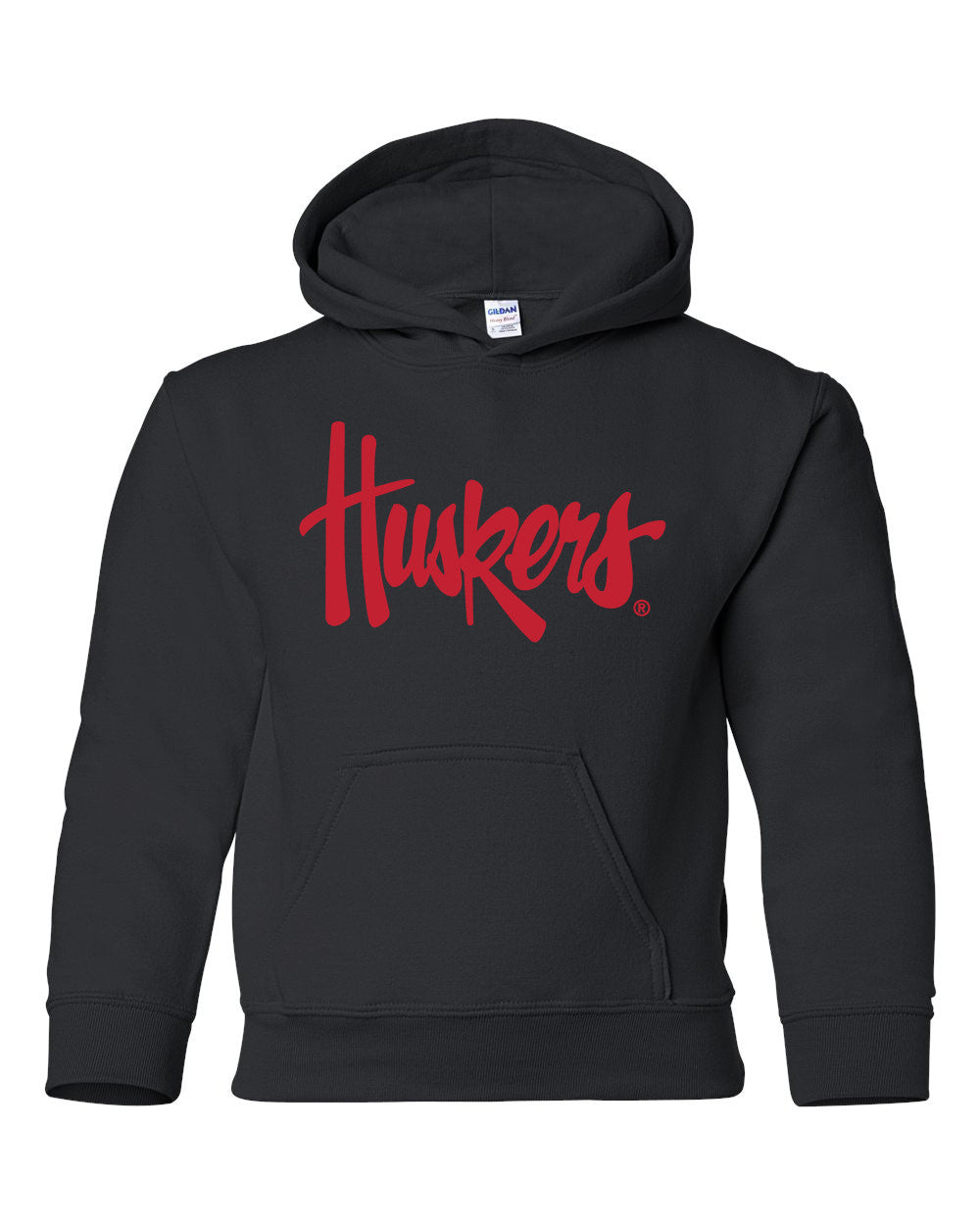 Nebraska Legacy Script "Huskers" Youth Hooded Sweatshirt