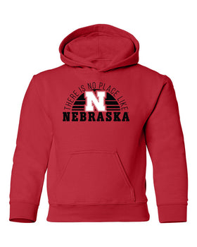 Nebraska Huskers Youth Hooded Sweatshirt - No Place Like Nebraska