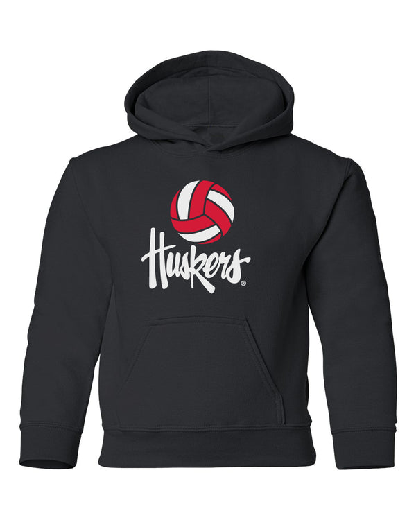 Nebraska Husker Youth Hooded Sweatshirt - Volleyball Legacy Script Huskers