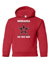 Nebraska Husker Youth Hooded Sweatshirt - Star N GO BIG RED
