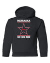 Nebraska Husker Sweatshirt Youth Hooded - Star Huskers GO BIG RED