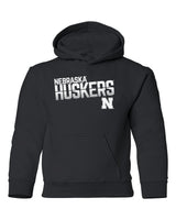 Nebraska Huskers Youth Hooded Sweatshirt - Huskers Stripe Fade