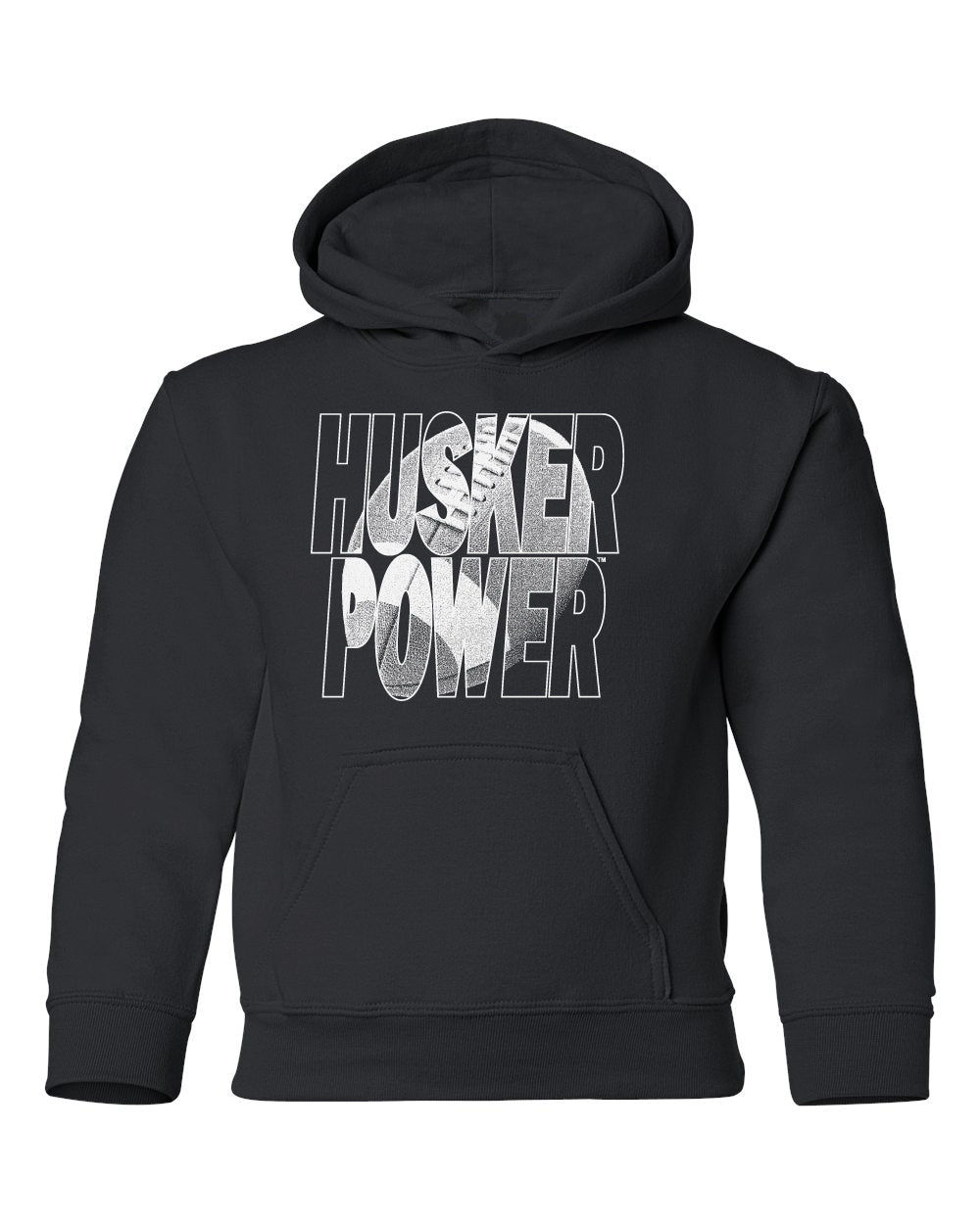 Nebraska Huskers Youth Hooded Sweatshirt - Husker Power Football