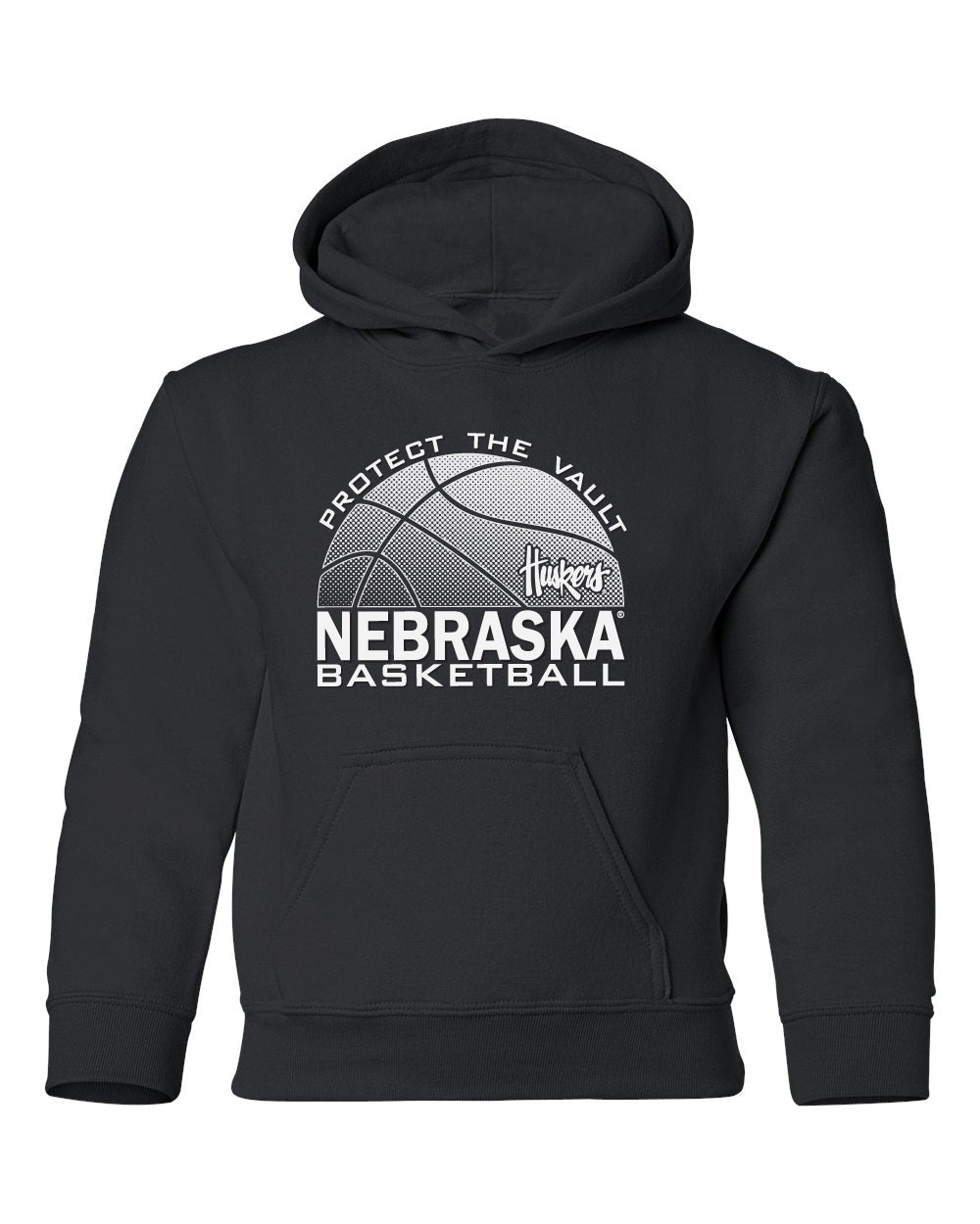 Nebraska Huskers Youth Hooded Sweatshirt - Nebraska Basketball Logo