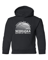 Nebraska Huskers Youth Hooded Sweatshirt - Nebraska Basketball Logo