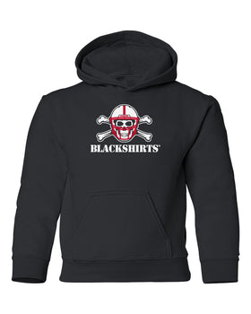 Nebraska Huskers Youth Hooded Sweatshirt - NEW Official Blackshirts Logo