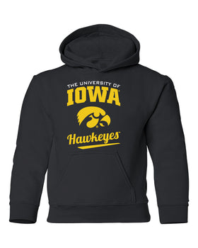 Iowa Hawkeyes Youth Hooded Sweatshirt - The University Of Iowa Script Hawkeyes