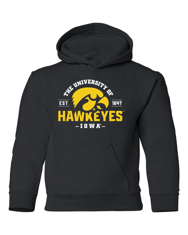 Iowa Hawkeyes Youth Hooded Sweatshirt - The University of Iowa Hawkeyes EST 1847