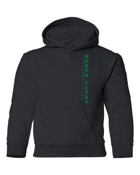 North Texas Mean Green Youth Hooded Sweatshirt - Vertical University of North Texas