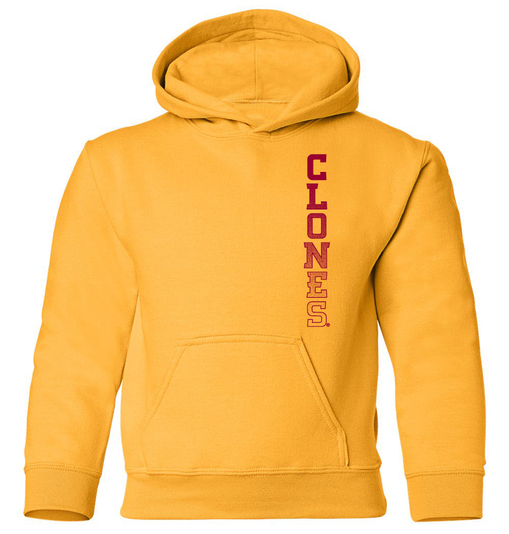 Iowa State Cyclones Youth Hooded Sweatshirt - Vertical Clones Fade