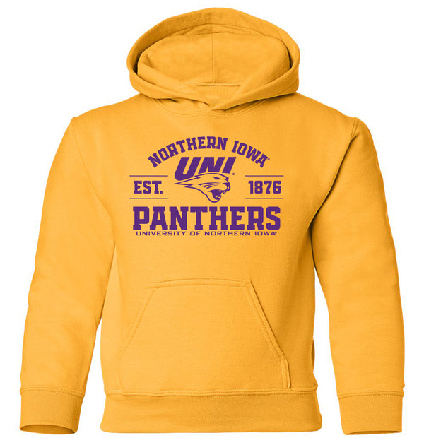 Northern Iowa Panthers Youth Hooded Sweatshirt - UNI Established 1876