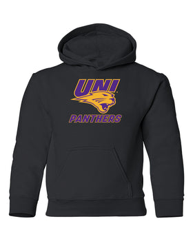 Northern Iowa Panthers Youth Hooded Sweatshirt - Purple and Gold Primary Logo
