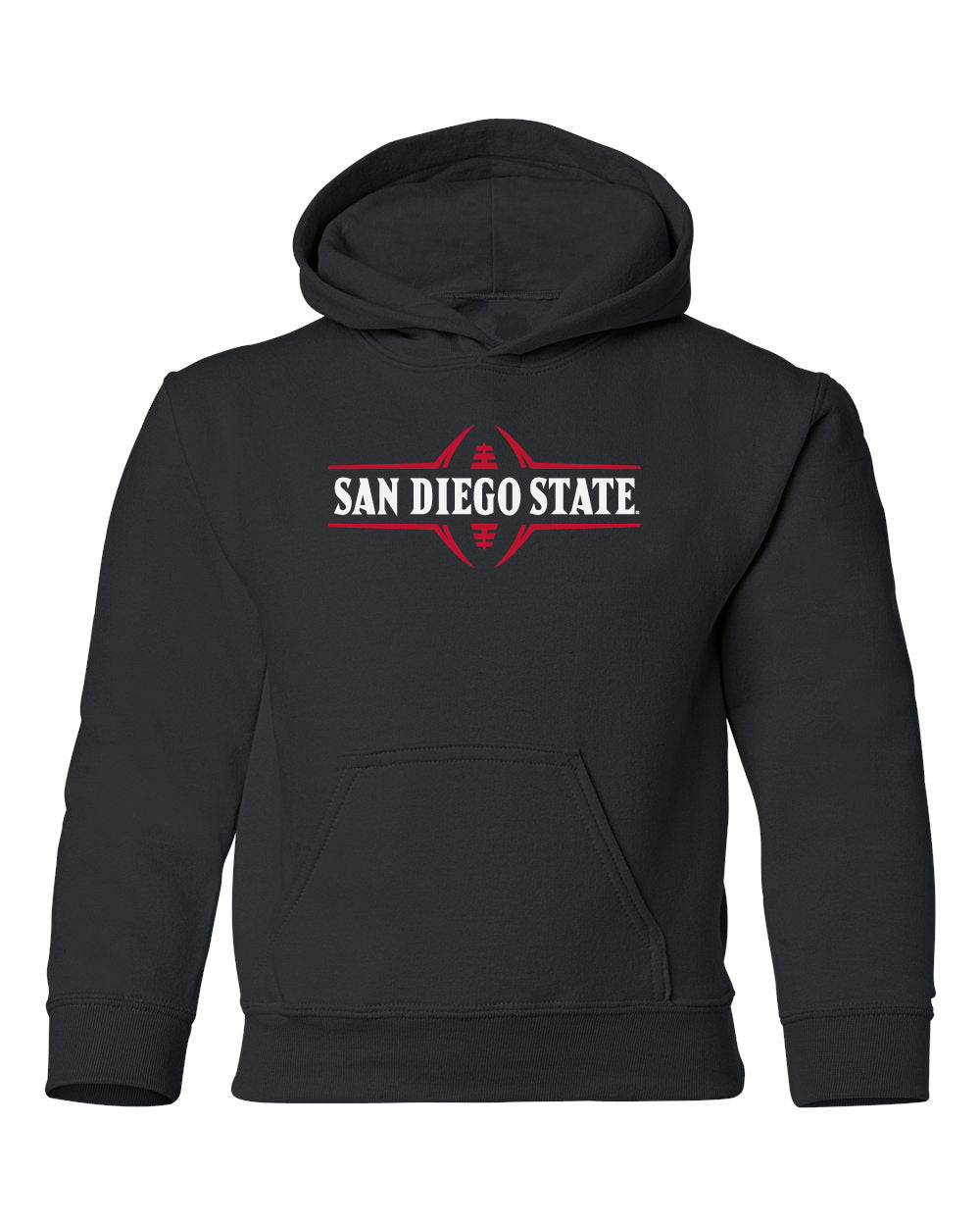 San Diego State Aztecs Youth Hooded Sweatshirt - SDSU Football Laces