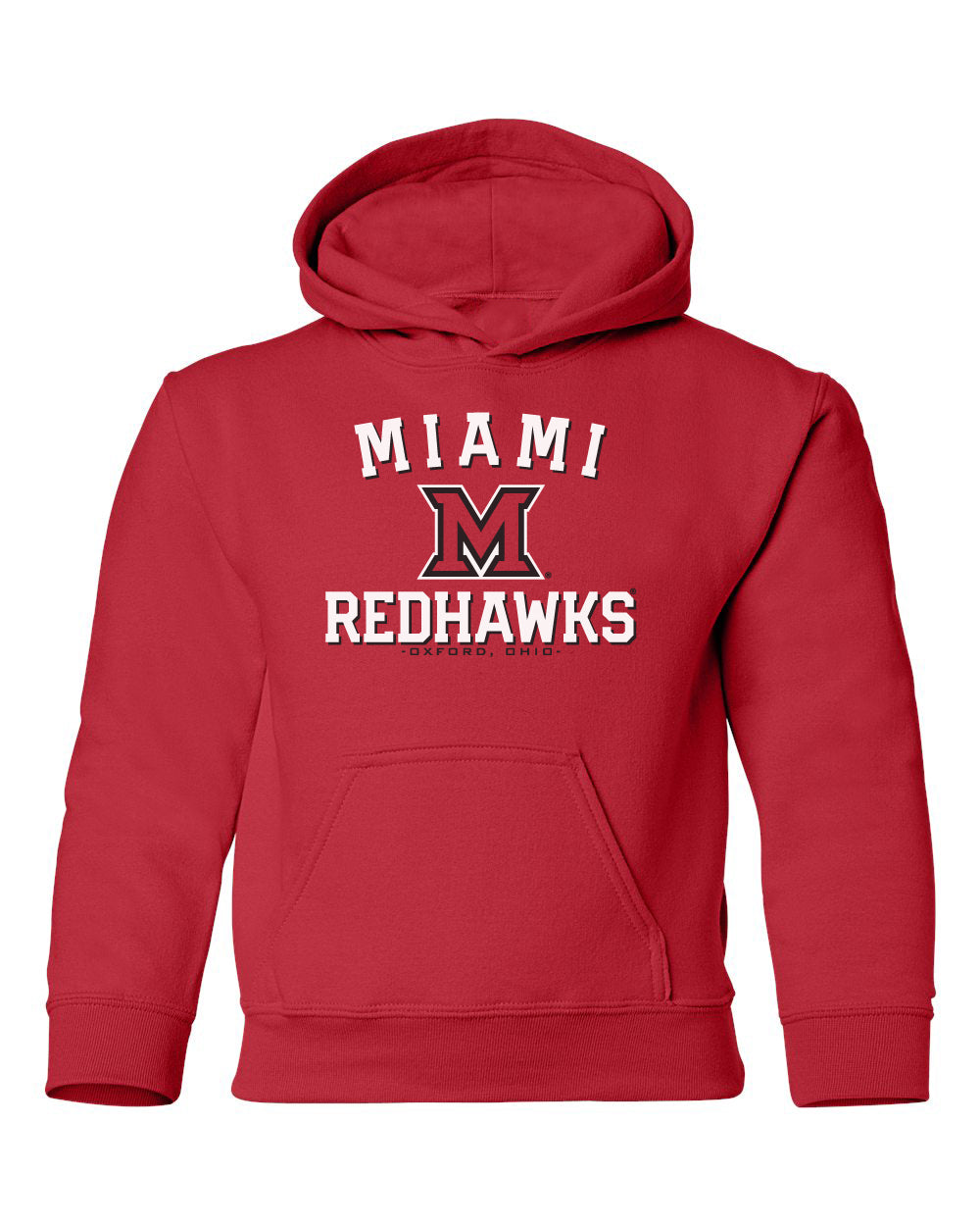 Miami University RedHawks Youth Hooded Sweatshirt - Miami of Ohio Primary Logo