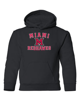 Miami University RedHawks Youth Hooded Sweatshirt - Miami of Ohio Primary Logo