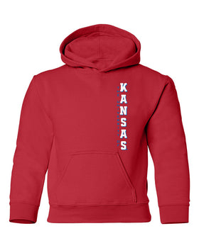 Kansas Jayhawks Youth Hooded Sweatshirt - Vertical University of Kansas