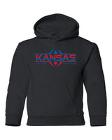 Kansas Jayhawks Youth Hooded Sweatshirt - Kansas Football Laces