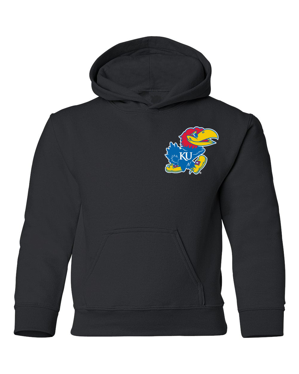 Kansas Jayhawks Youth Hooded Sweatshirt - Lone Kansas Jayhawk
