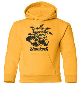Wichita State Shockers Youth Hooded Sweatshirt - WuShock Logo