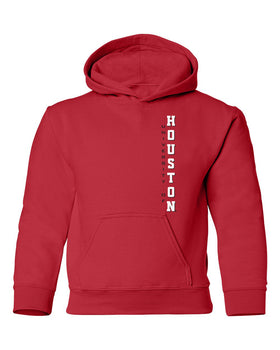 Houston Cougars Youth Hooded Sweatshirt - Vertical University of Houston
