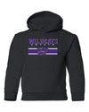 K-State Wildcats Youth Hooded Sweatshirt - Wildcats Stripe Powercat