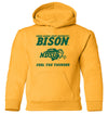 NDSU Bison Youth Hooded Sweatshirt - NDSU Bison Feel The Thunder