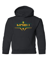 NDSU Bison Youth Hooded Sweatshirt - Striped NDSU Football Laces
