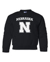 Nebraska Cornhuskers Block N Youth Crewneck Sweatshirt