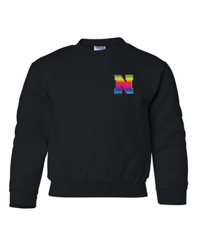 Nebraska Rainbow N Youth Crewneck Sweatshirt