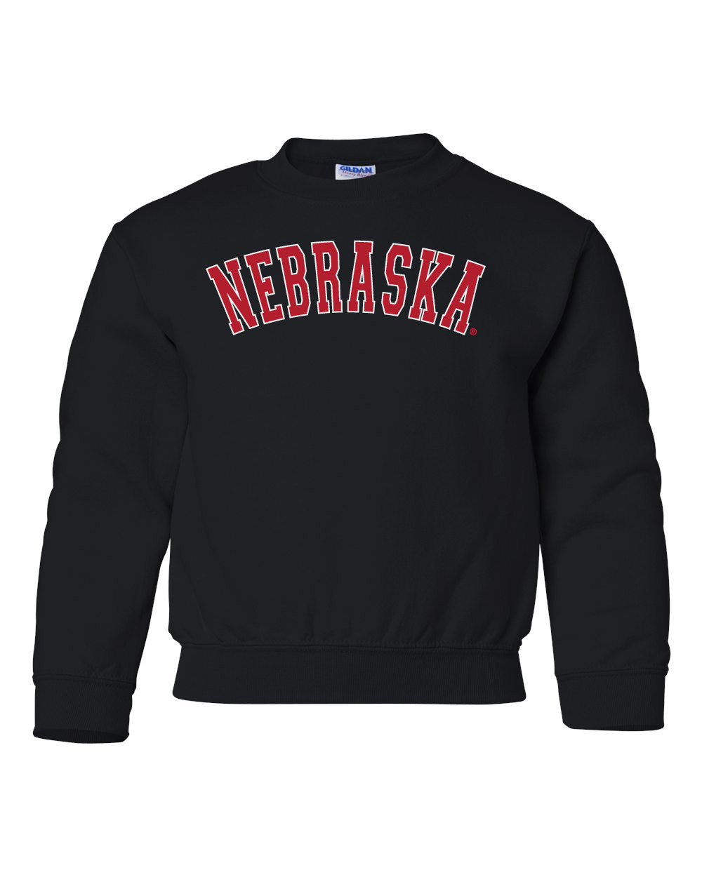"NEBRASKA" Arch Youth Crewneck Sweatshirt