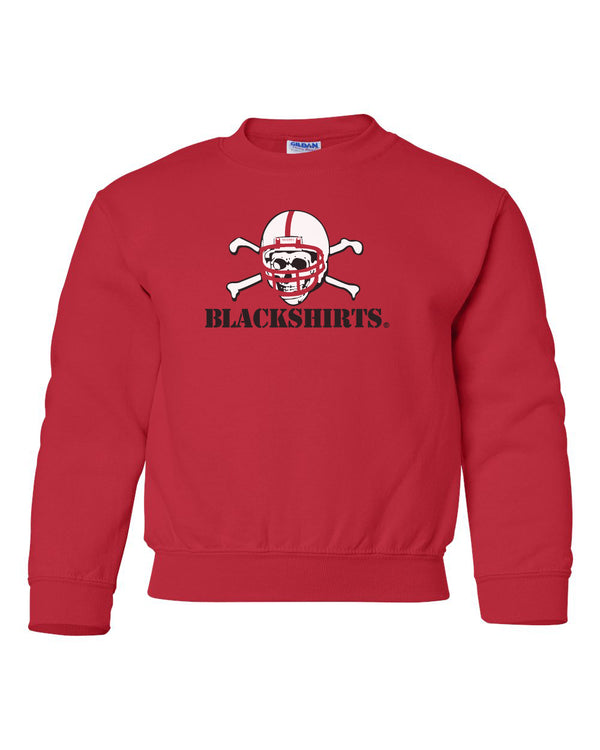 Nebraska Husker Youth Crewneck Sweatshirt - Blackshirts Logo