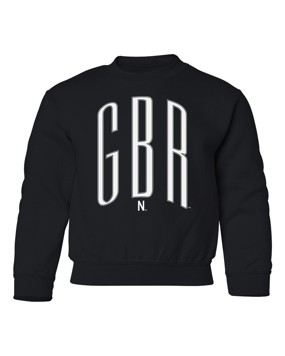 Nebraska Huskers Youth Crewneck Sweatshirt - White GBR