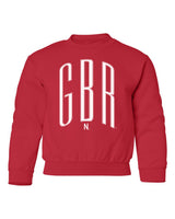 Nebraska Huskers Youth Crewneck Sweatshirt - White GBR