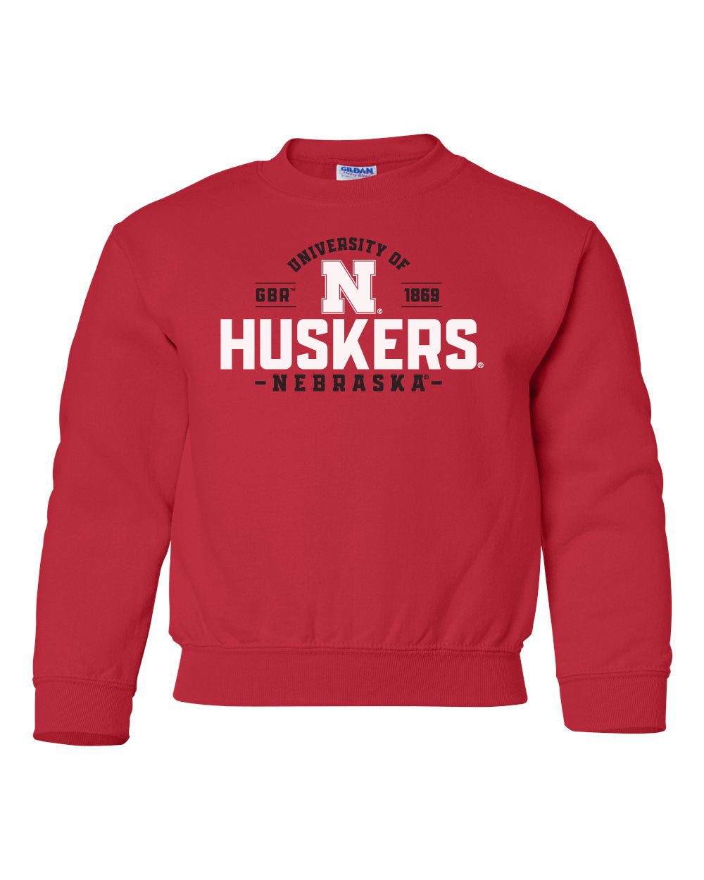 Nebraska Huskers Youth Crewneck Sweatshirt - University of Nebraska Huskers N