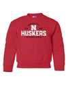Nebraska Huskers Youth Crewneck Sweatshirt - University of Nebraska Huskers N