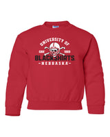 Nebraska Huskers Youth Crewneck Sweatshirt - University of Nebraska Blackshirts GBR