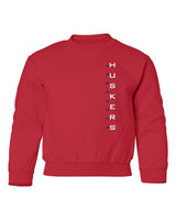 Nebraska Huskers Youth Crewneck Sweatshirt - Vertical Nebraska Huskers