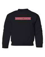 Nebraska Huskers Youth Crewneck Sweatshirt - Nebraska Huskers Horiz Stripe